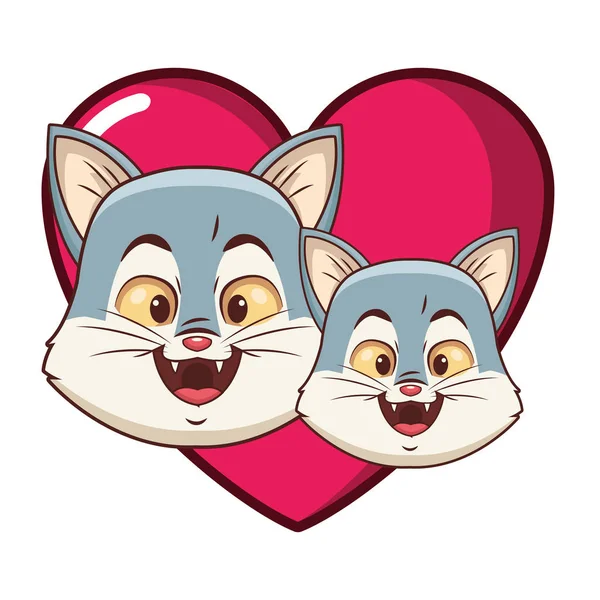 Kediler sevimli karikatür