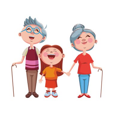 Büyükanne ve büyükbabalar ve torunlar