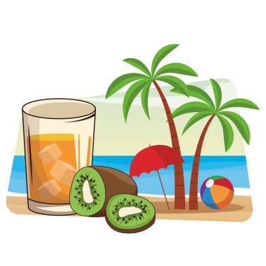 ferahlatıcı içecek karikatür