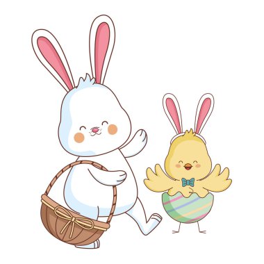 Mutlu çiftlik hayvanları karikatür