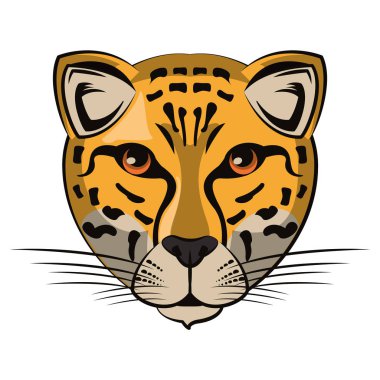 Leopar yüz serin kroki