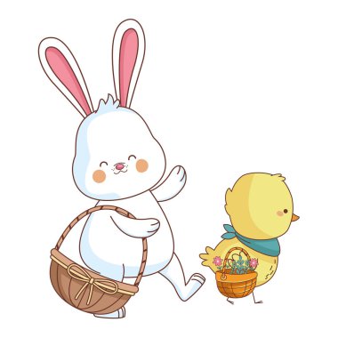 Mutlu çiftlik hayvanları karikatür