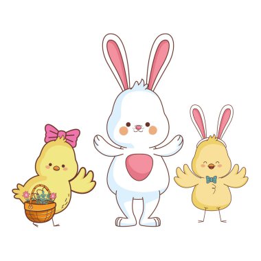 Mutlu çiftlik hayvanları karikatür