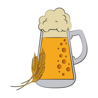 Soğuk bira bardağı.