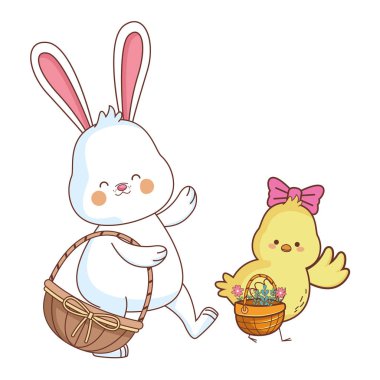 Mutlu çiftlik hayvanları karikatür