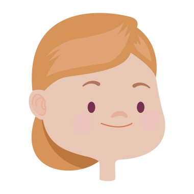 Mutlu çocuk gülen yüz karikatürler