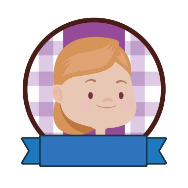 Mutlu çocuk gülen yüz karikatürler