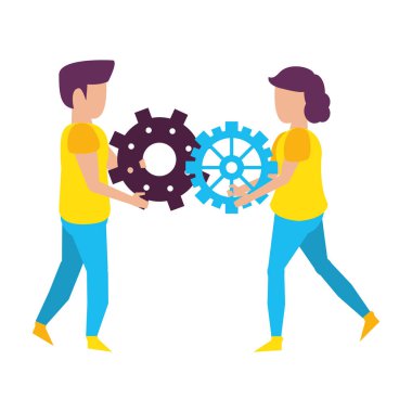 teknoloji destek ve bakım karikatür