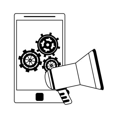 siyah beyaz teknoloji dijital modern donanım karikatür