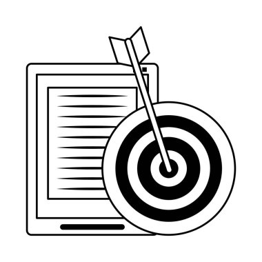 siyah beyaz tablet mobil teknoloji donanım karikatür