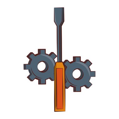 mühendislik inşaat fabrika sanayi karikatür