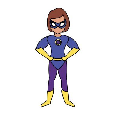 süper kahraman komik retro karikatür