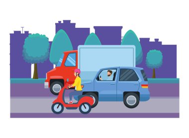 Sürme sürücüleri ile araçlar ve motosiklet