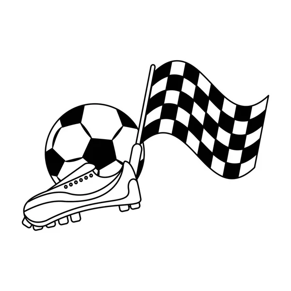 Desenhos Animados Do Jogo Do Esporte Do Futebol Do Futebol Em Preto E  Branco Ilustração do Vetor - Ilustração de uniforme, torneio: 154922151