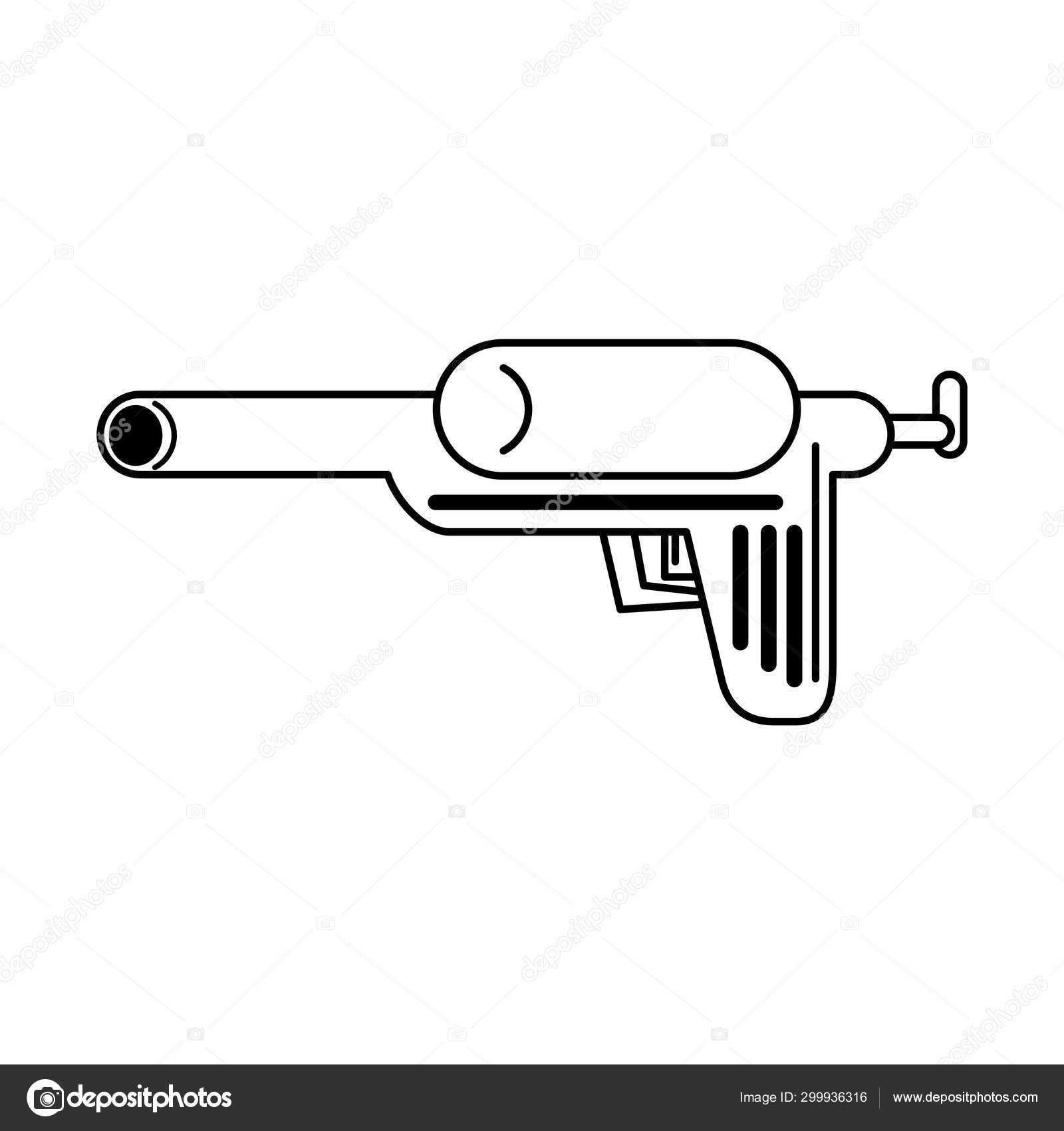 Cartoon Pistolet Eau Armes Jouets Pour Enfants Équipement Pistolet Puéril  Vecteur par ©tartila.stock.gmail.com 620240360
