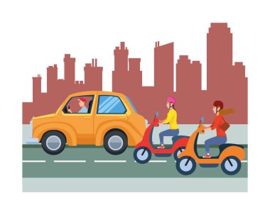 Sürücülere binen araçlar ve motosikletler