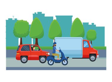 Sürme sürücüleri ile araçlar ve motosiklet