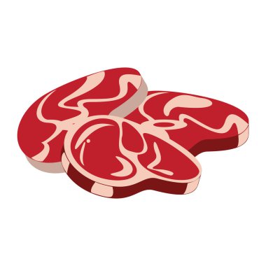 Lezzetli barbekü ızgara gıda karikatür