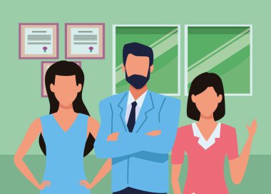 Araçları ile Yönetici iş çalışanları