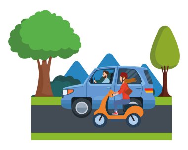 Araç ve motosiklet sürücüleri sürme ile