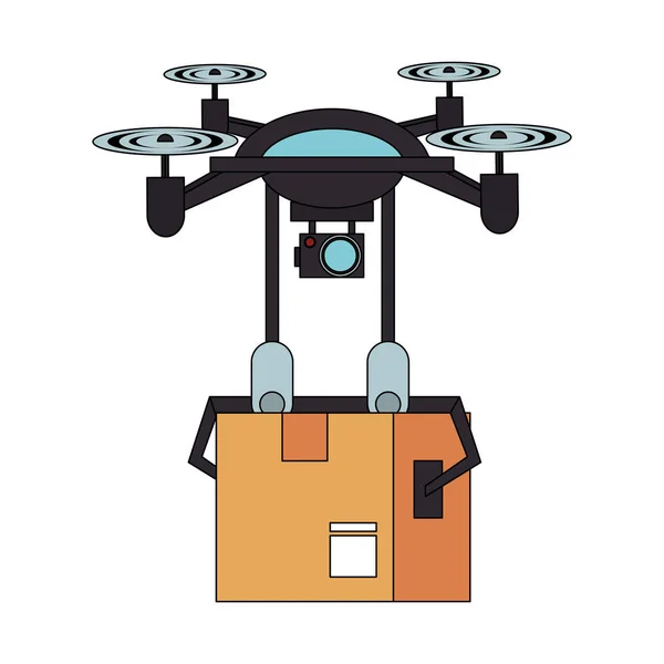 Drone air télécommande bande dessinée — Image vectorielle