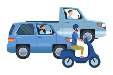 Sürme sürücüleri ile araçlar ve motosiklet