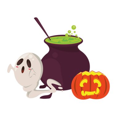 cadılar bayramı ekim korkunç kutlama karikatür