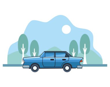 Vintage klasik araç araç sideview