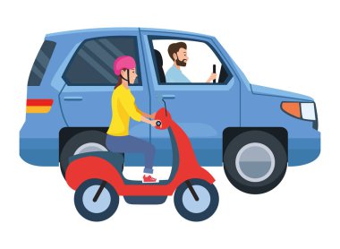 Araç ve motosiklet sürücüleri sürme ile