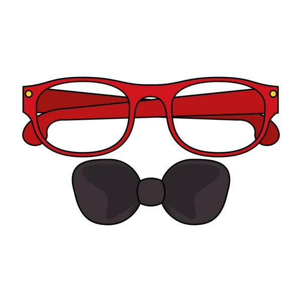 Brille Mode Linse Stil Cartoon — Stockvektor