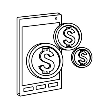 Siyah beyaz ofis öğeleri ve iş sembolleri