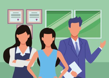 Araçları ile Yönetici iş çalışanları