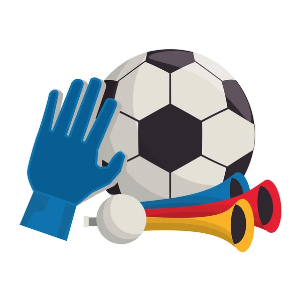 Futebol futebol esporte conceito de jogo — Vetor de Stock