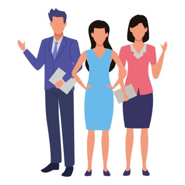 Araçları ile Yönetici iş çalışanları