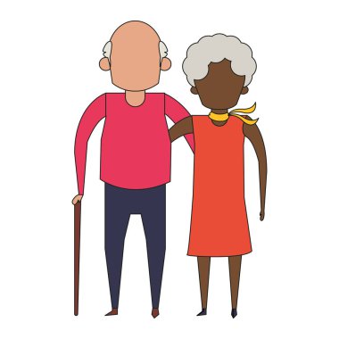 dedesi üst düzey yaşlılar karikatür yüzsüz