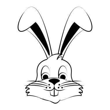 siyah beyaz paskalya mutlu gelenek kutlama karikatür çizim