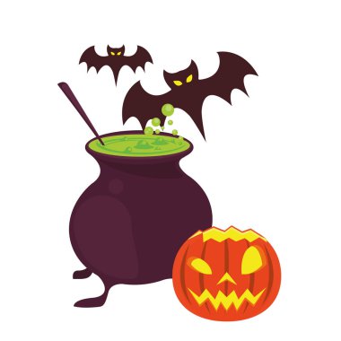 cadılar bayramı ekim korkunç kutlama karikatür