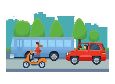 Sürme sürücüleri ile araçlar ve motosiklet