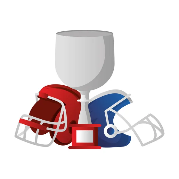 Football américain jeu de sport dessin animé — Image vectorielle