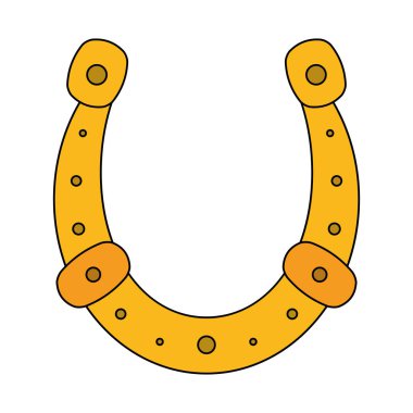 at nalı çelik şanslı nesne karikatür