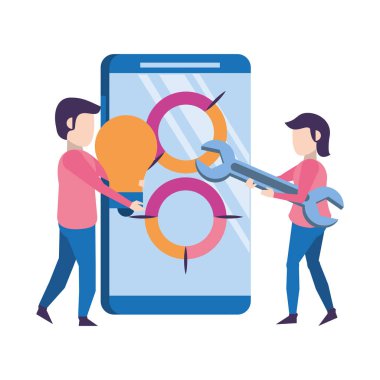 teknoloji web dijital donanım karikatür