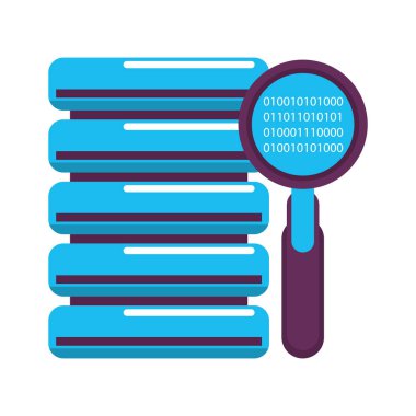 büyüteç kontrol sistemi karikatür