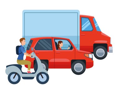 Sürme sürücüleri ile araçlar ve motosiklet