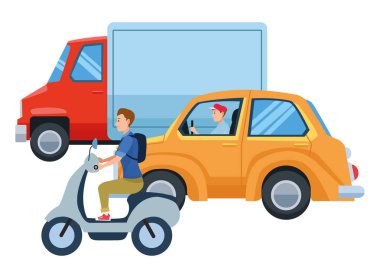 Sürme sürücüleri ile araçlar ve motosiklet
