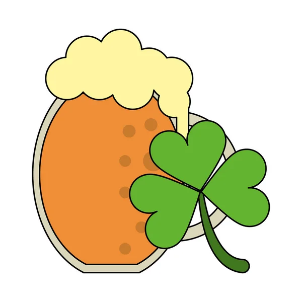 Saint patricks jour dessin animé irlandais — Image vectorielle