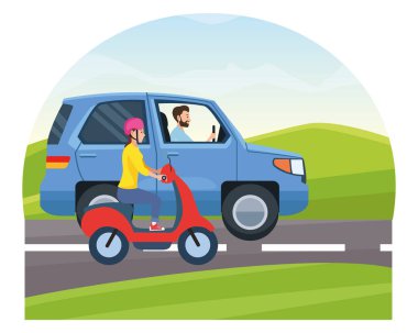 Araç ve motosiklet sürücüleri sürme ile