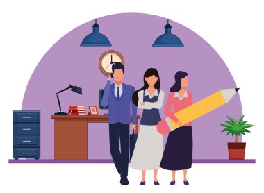 Araçları ile Yönetici iş çalışanları