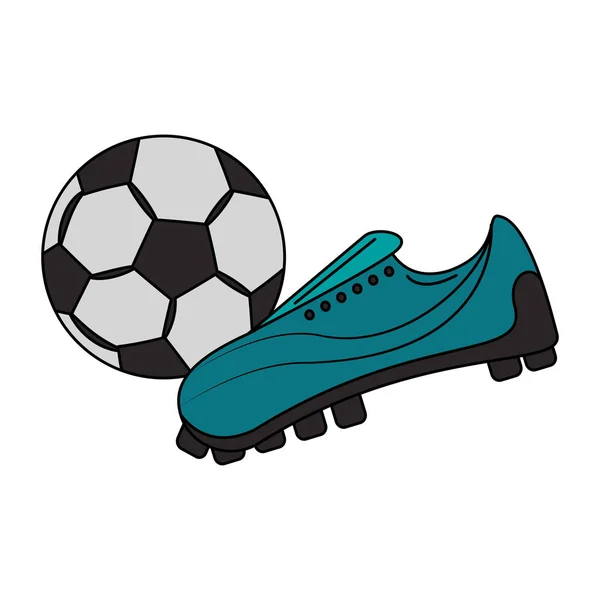 Calcio calcio sport gioco cartone animato — Vettoriale Stock