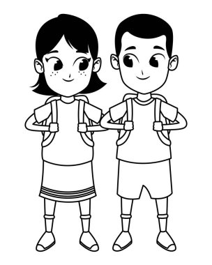 siyah beyaz sevimli sevimli çocuk çocuk çocuk karikatür