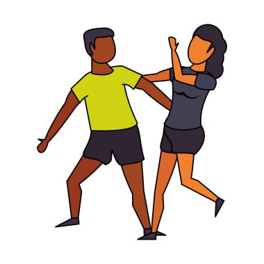 fitness spor egzersiz yaşam tarzı karikatür